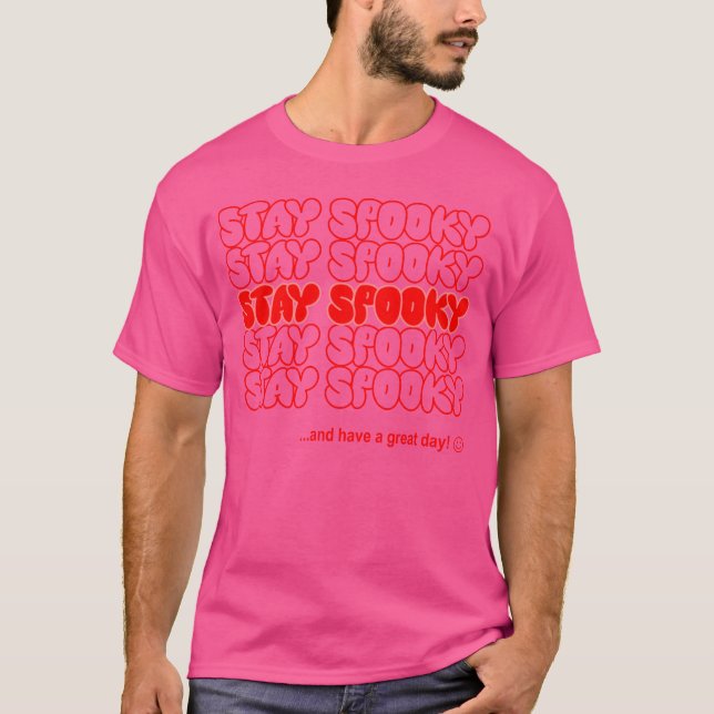 Camiseta Retrô de Dia das Bruxas assustador (Frente)
