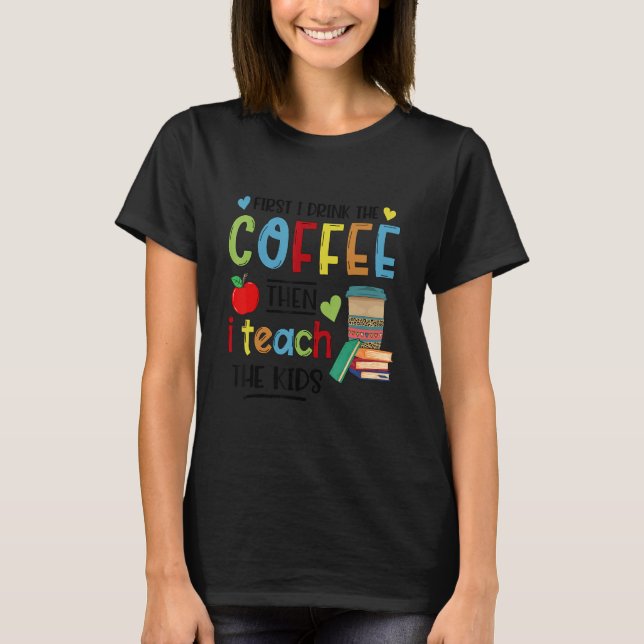 Camiseta Retrô De Ensino De Volta Ao Professor Escolar (Frente)