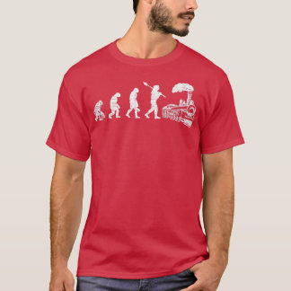 Camiseta Retro de Evolução dos Comboios Condutores