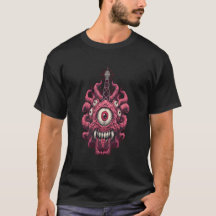 Camiseta Retro de Ficção Científica Monstro do Con