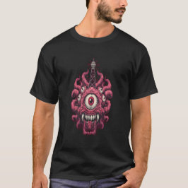 Camiseta Retro de Ficção Científica Monstro do Con