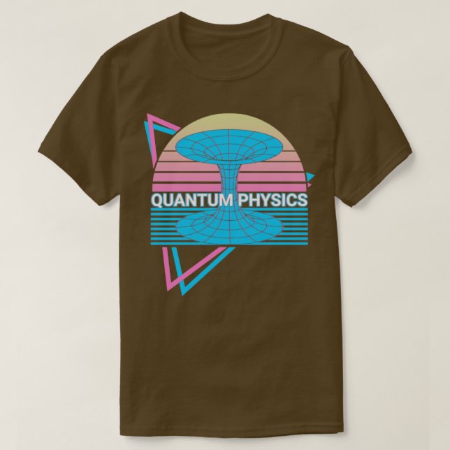 Camiseta Retro de Física Quântica (Frente do Design)