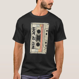 Camiseta Retro de fita cassete Melhor de 2019