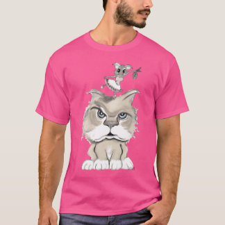 Camiseta Retro de gato e rato