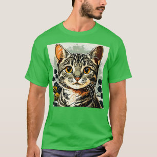 Camiseta Retro de Gatos de Vintage