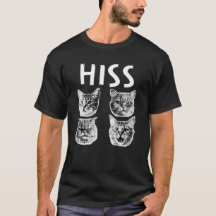Camiseta Retro de gatos HISS (KISS)