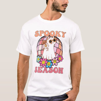 Camiseta Retro de Ghost Cat Groovy