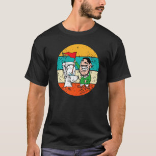 Camiseta Retrô De Golfe De Golfe De Banheiro