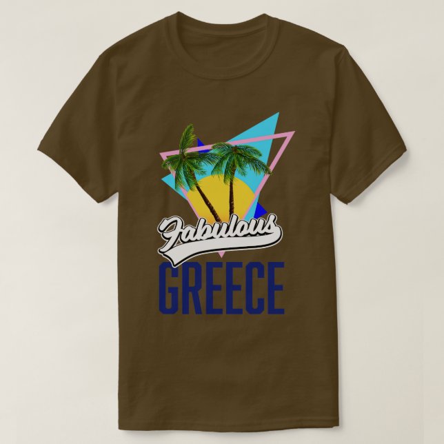 Camiseta Retro de Grécia fabuloso (Frente do Design)