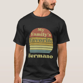 Camiseta Retro De Humor Familiar Hermano Favorito