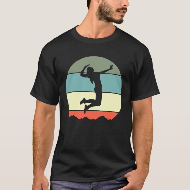 Camiseta Retrô De Jogador De Voleibol (Frente)
