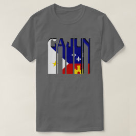 Camiseta retro de Louisiana da bandeira de Cajun