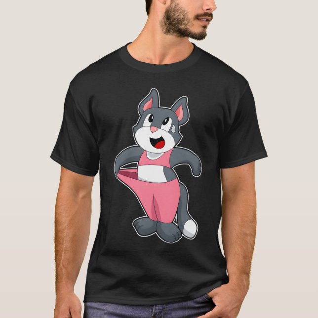 Camiseta Retro de Malhação de gato (Frente)