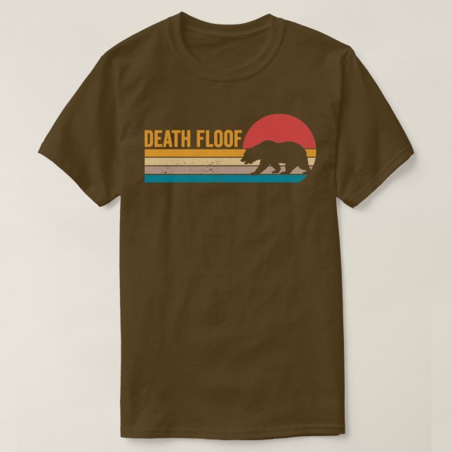 Camiseta Retrô De Morte De Urso Engraçado (Frente do Design)