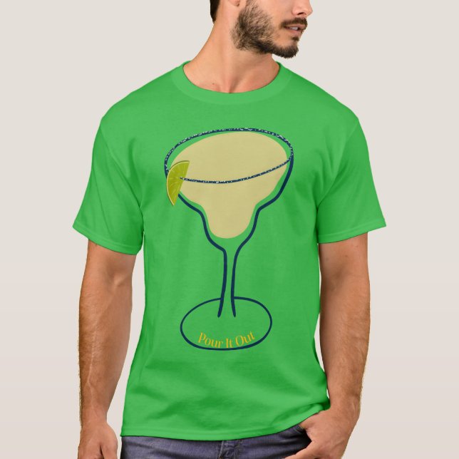Camiseta Retro de música Pour It Out (Frente)