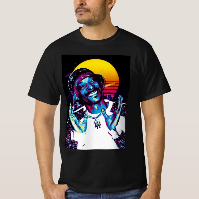 Camiseta Retro de música rock (Frente)