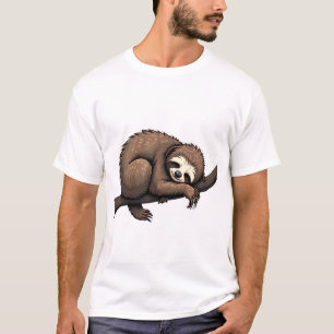 Camiseta Retro de Natureza com Arte Gravada de Pre