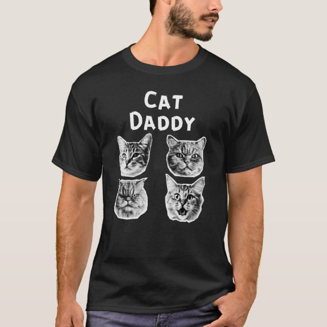 Camiseta Retro de Pai de Cat (Frente)