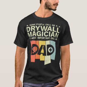 Camiseta Retro de Pai Mágico da Finisher de Frente de Disco