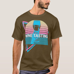 Camiseta Retrô de Páscoa de Vinho Provando