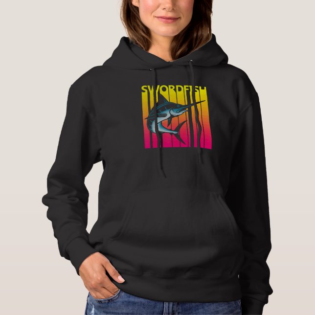 Camiseta Retrô de Peixes-Espadarte (Frente)