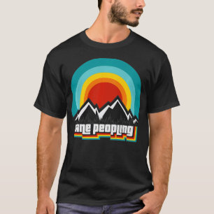 Camiseta Retrô De Peopling Anti-Social Feito Engraçado In