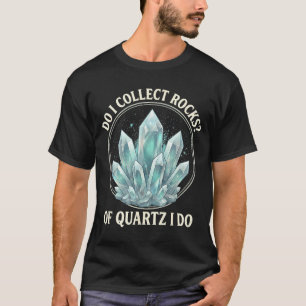 Camiseta Retro de quartzo do caçador de geodo colecionador 
