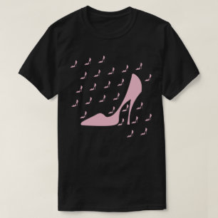 Camiseta Retro de Sapato de Salto Alto