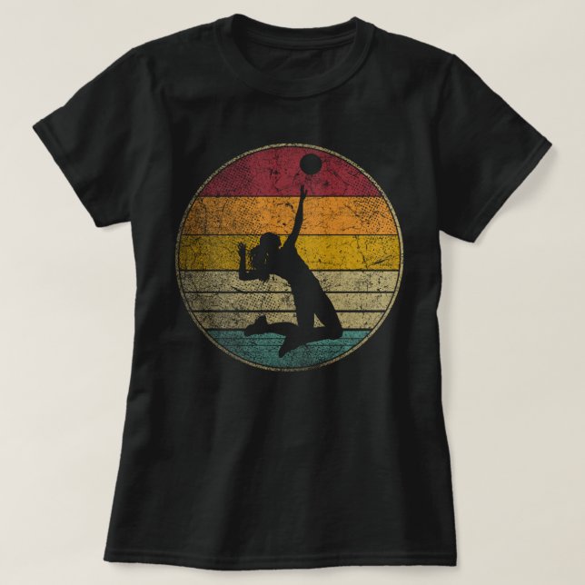 Camiseta Retrô de Segundo grau da Faculdade de Voleibol Bea (Frente do Design)