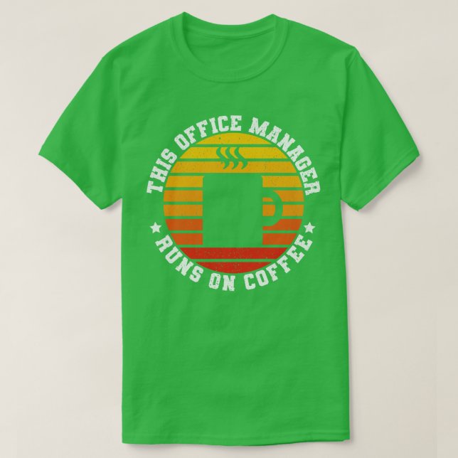 Camiseta Retrô de Sobrecarga do Office Manager Funny (Frente do Design)