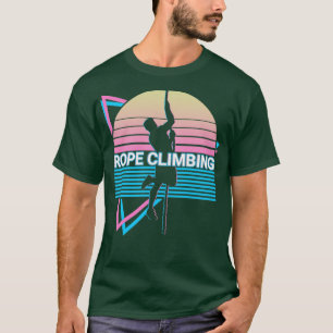 Camiseta Retro de Subida de Cordas de Corda