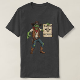 Camiseta retrô de terror de zumbi procurado vintag