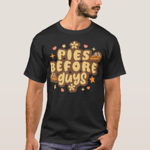 Camiseta Retrô de tortas antes das tartes de Ação de Graças