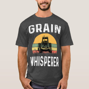 Camiseta Retro De Trator De Trigo Aquecedor De Grãos