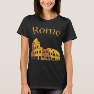 Camiseta Retro de Viagem Coliseu de Roma Itália