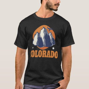 Camiseta Retro de Viagem de Caminhada no Colorado