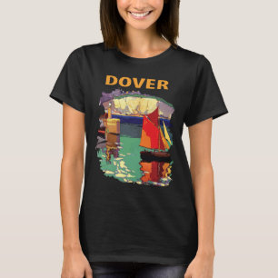 Camiseta Retro de Viagem Dover Inglaterra Falésias