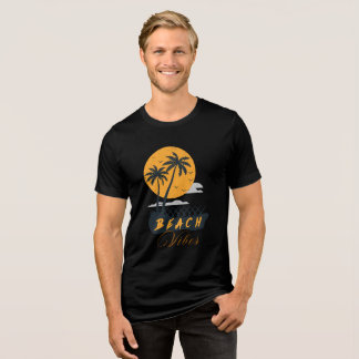 Camiseta retro de vibes de praia