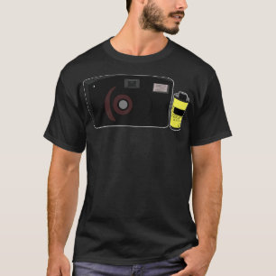 Camiseta Retro de Vintage da Câmera Analógica