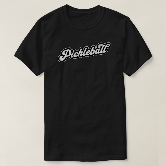 Camiseta Retro de Vintagem de Pickleball (Frente do Design)