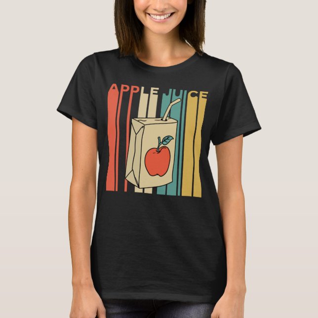 Camiseta Retro de Vintagem de Sumo de Maçã (Frente)
