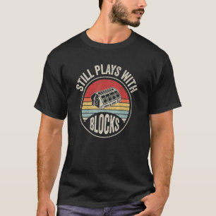 Camiseta Retro de Vintagem Mecânica do Presente Ainda Brinc