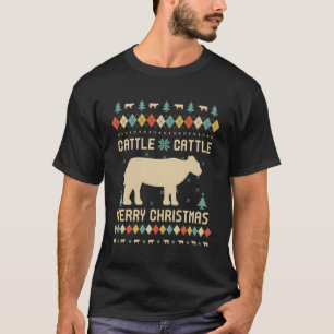 Camiseta Retrô De Vintagem Para Cristo De Bovinos Engraçado
