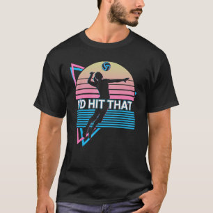 Camiseta Retrô de Voleibol Eu ia bater