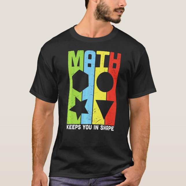 Camiseta Retro De Volta às Aulas Professor de Matemática Pi (Frente)