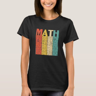 Camiseta Retro De Volta Para O Professor De Matemática Da E