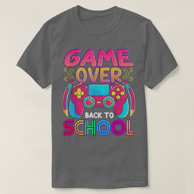 Camiseta Retro De Volta Para Professores Meninas Jogo Jogad (Frente do Design)