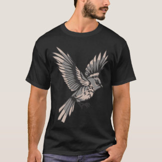Camiseta Retro de Voo de Aves Selvagens