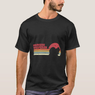 Camiseta Retro de Whisperer Engraçado Pekingês