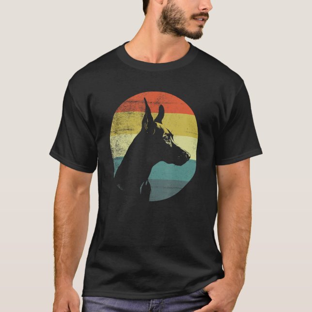 Camiseta Retro Design Manchester Terrier Dog (Frente)